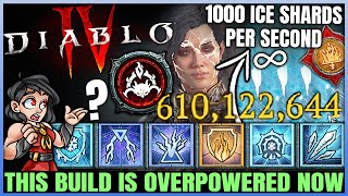 Diablo 4  New Final BILLION DPS INFINITE FREEZE Best Sorcerer Build  S3 Ice Shards  OP  Guide [upl. by Strohbehn492]