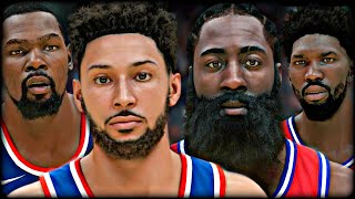 Ben Simmons amp James Hardens Career Simulation After Trade  NBA 2K22 [upl. by Auric954]