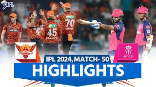 SRH vs RR IPL 2024 Highlights SunRisers Hyderabad vs Rajasthan Royals  Full Match Highlights [upl. by Dawes959]