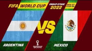 ARG vs MEXQatar 2022 2° fecha [upl. by Yemaj]