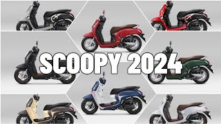 SCOOPY 2024 TERBARU YANG ANDA TUNGGU INILAH VARIAN WARNANYA [upl. by Bunder493]