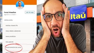 CANCELAR CONTA ITAÚ pelo APP [upl. by Jacklyn]