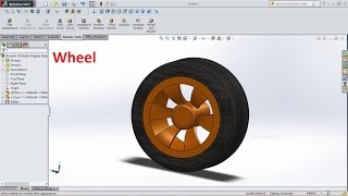 SolidWorks Tutorial Sketch Wheel [upl. by Niven]