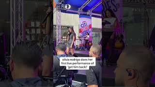 Olivia Rodrigo does her first live performance of get him back [upl. by Ligriv]