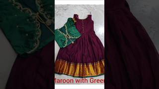 latest trending pattu pavada langa jacket shorts youtube pattupavada kidsdress trending yt [upl. by Goldenberg726]