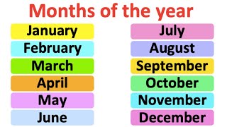 Months of the year  Pronunciation lesson  British English [upl. by Joacimah]