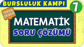 7 Sınıf Matematik Soru Çözümü  Bursluluk Sınavı 2021 [upl. by Yenruogis]