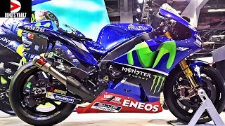 MotoGP Bikes Yamaha YZR M1 Honda RC213V Suzuki GSX RR Aprilia RS GP Walkaround [upl. by Naruq]