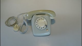 Table Telephone PTT type T65  Old vintage  retro 60s 70s 80s Phone ring example movie 38 4bq [upl. by Huda]