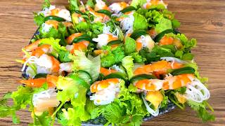 Homemade Vietnamese rolls  Summer rolls recipe [upl. by Adan]