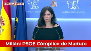 Pepa Millán acusa al PSOE de ser cómplice de Maduro ‘Se ha MOSTRADO del lado del dictador’ [upl. by Cherice711]