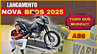 BROS 160 ABS CINZA 2025 TUDO O QUE MUDOU [upl. by Reddin]