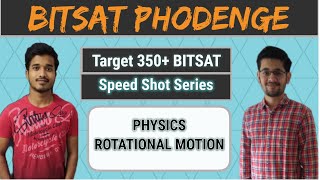 How to INCREASE SPEED in BITSAT  Short tricks  Rotational Motion  BITSAT 2020  Speed Shot Series [upl. by Hterag]