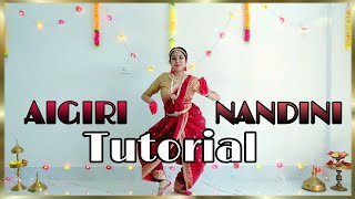 Ai Giri Nandini Dance Tutorial  Durga Puja Special [upl. by Ahkeber309]