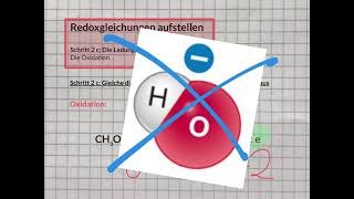 Redoxgleichungen aufstellen Schritt 2c  Oxidation Ladungsbilanz ausgleichen [upl. by Aramoiz]