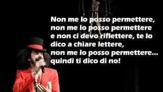 CAPAREZZA NON ME LO POSSO PERMETTERE TESTO lyrics [upl. by Minabe]