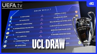 UEFA Champions League Round of 16 Draw [upl. by Rochelle]