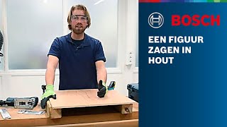 Hoe dan Een figuur zagen in hout met de Bosch Professional decoupeerzaagbladen [upl. by Nirro]