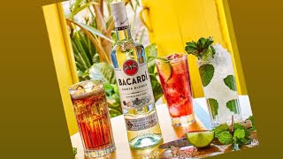 Bacardi White Rum cocktail 🍹🍹 ka Review [upl. by Franciska734]