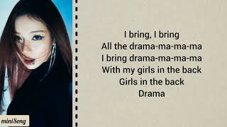 aespa  Drama Easy Lyrics [upl. by Yrrap954]