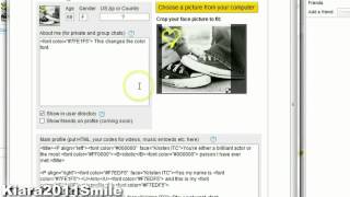 How to edit your Chatango Profile [upl. by Molini]