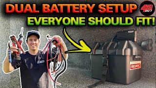 SIMPLE AFFORDABLE Dual battery setup that works EASY DIY 12V tips you’ve NEVER seen before [upl. by Opaline]