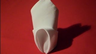 How To Fold Napkins  Rosebud Napkin Folding [upl. by Dasha]