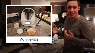 Thermomix  Vanilleeis selber machen  Eis mit echter Vanille [upl. by Nyl]