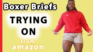 Hanes Men Underwear Review  Boxer Briefs Try On [upl. by Masry]