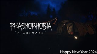 Ghost Hunting Game  Phasmophobia  ka Expert  camp wood Nihtmare gameplay [upl. by Eigger]