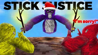 Funny STICK JUSTICES in Gorilla Tag VR [upl. by Ardied92]