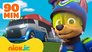 PAW Patrol Best Moments on the PAW Patroller w Chase 🚐 90 Minute Compilation  Nick Jr [upl. by Koral623]