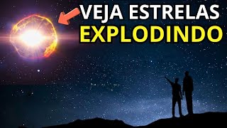 Veja VÍDEOS REAIS de ESTRELAS EXPLODINDO [upl. by Lubeck]