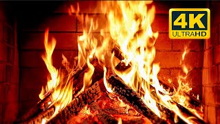 🔥 Cozy Fireplace 4K 12 HOURS Fireplace with Crackling Fire Sounds Crackling Fireplace 4K [upl. by Javler]