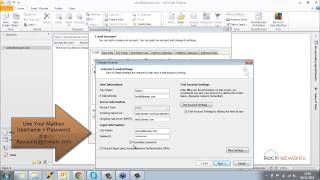 Microsoft Outlook Mail Server Settings [upl. by Toiboid]