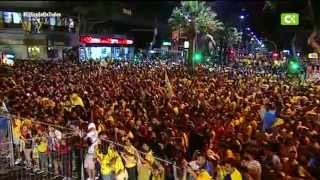 UD LAS PALMAS  Fiesta del Ascenso  Plaza de la Victoria  2015 [upl. by Einhapets]