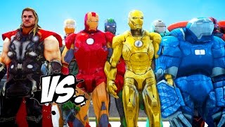 THOR VS IRON MAN ARMY  EPIC SUPERHEROES BATTLE [upl. by Champ]