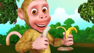 Bandar Mama Aur Kele  Hindi Rhymes for Children  Infobells [upl. by Aicelav]