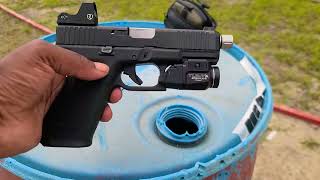 Glock 45 and Smith and Wesson SD9VE with Riton 3 tactix MPRD 2 range review [upl. by Melac]