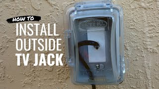 How To Add A TV Jack Outside [upl. by Naira50]