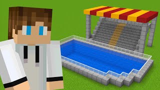 Minecraft 15 Aqua Park Build Hacks [upl. by Aneekat2]