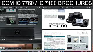 ICOM IC 7760  IC 7100 Colour Screen [upl. by Nawk]