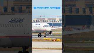 Aegean Airlines A320 Departure [upl. by Ennaxxor847]