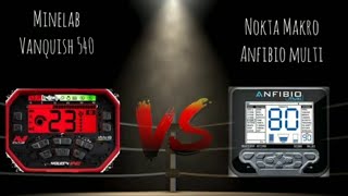 Nokta Anfibio Multi VS Vanquish 540 [upl. by Esilanna]