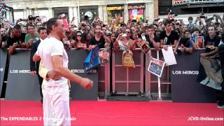 JeanClaude Van Damme  The Expendables 2 Premiere  Spain [upl. by Aseneg]