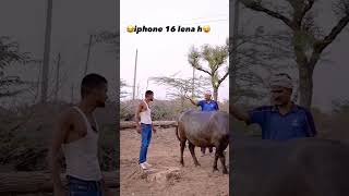 😂 Iphone 16 📱 lena bhai 🔥 भैस बेच दी 😂 shanukumar9166  nathu ki comedy comedy marwadi funny [upl. by Annayi]