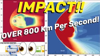 IMPACT‼️ Earth Getting SLAMMED with OVER 800 kms Solar Winds‼️ [upl. by Mesics]