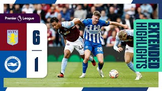 Extended PL Highlights Aston Villa 6 Brighton 1 [upl. by Mori195]