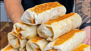 High Protein Meal Prep 💪🏼 Creamy Chicken Fajita Burritos 🌯 highprotein mealprep lowcalorie [upl. by Feetal]