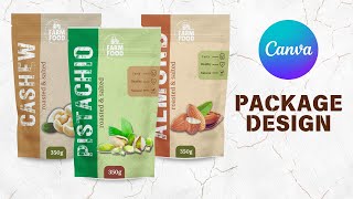 Product Packaging Design In Canva canva [upl. by Ihab]